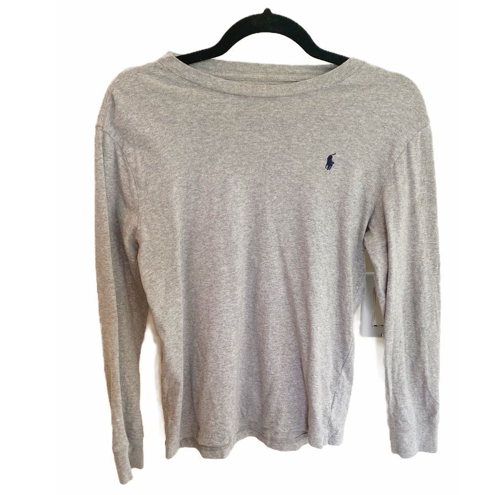 Ralph Lauren Kids Size M Gray Long Sleeve shirt